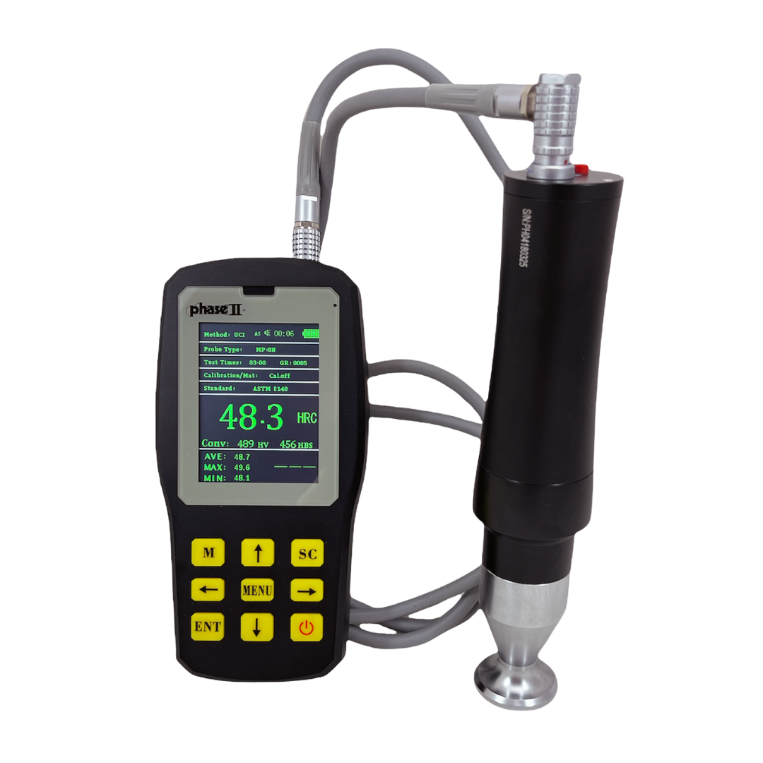 Alternate motorized UCI probe shown connected to PHT-6000 unit